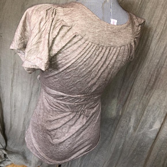 Calypso St. Barth's khaki jersey knit tie top XS - Picture 4 of 4